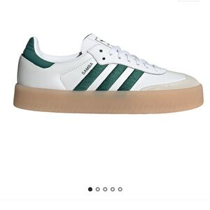 Samba green and white sneakers